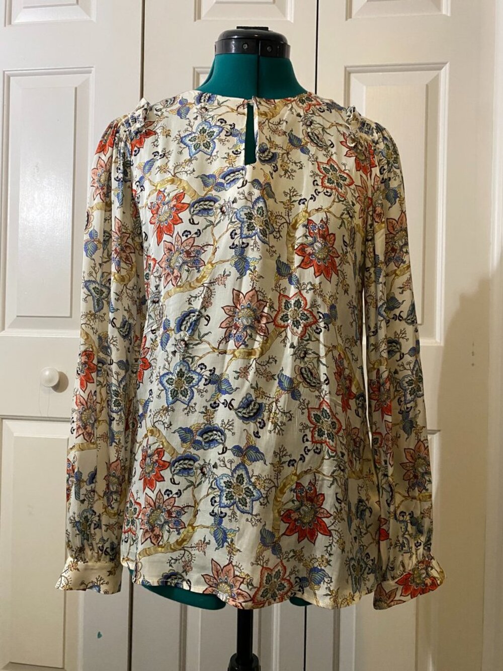 Etcetera Long Sleeve Floral Blouse